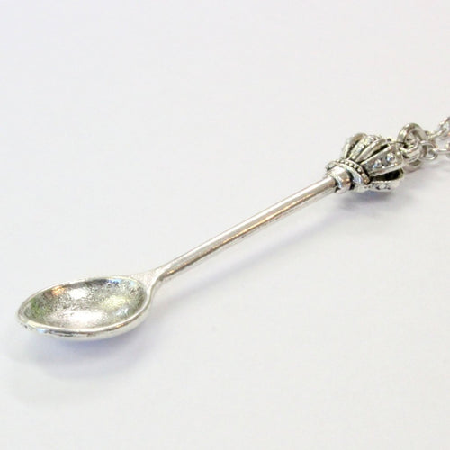 Crown Snuff Spoon Necklace