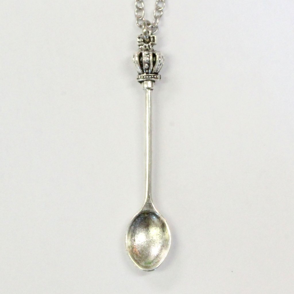 Crown Snuff Spoon Necklace
