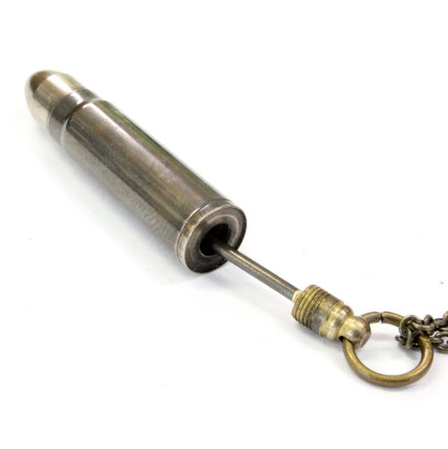 Bullet Spoon Canister Stash Necklace in Solid Brass