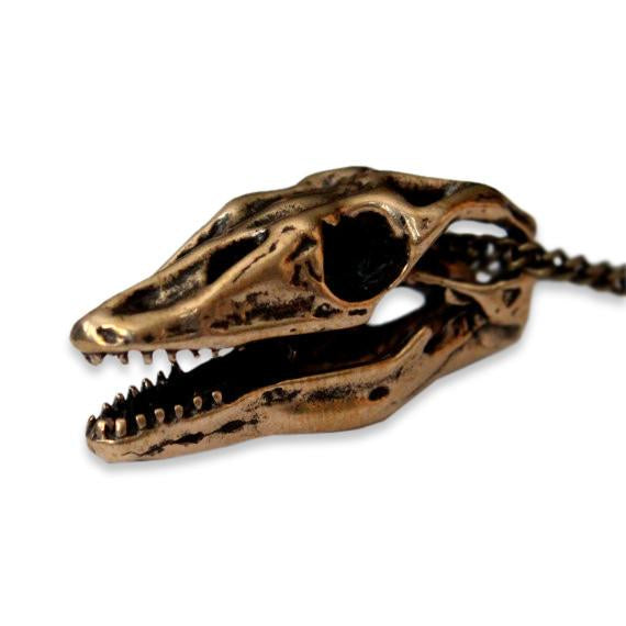 Komodo Dragon Skull Necklace