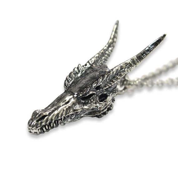 Dragon Skull Pendant Necklace