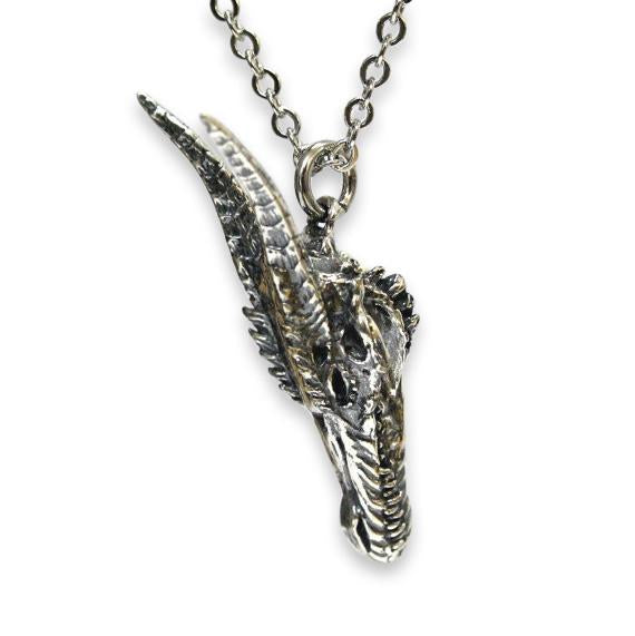 Dragon Skull Pendant Necklace