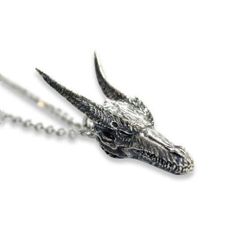 Dragon Skull Pendant Necklace