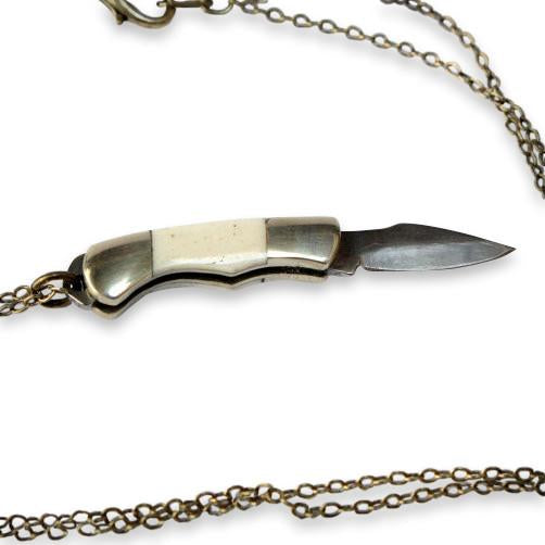 Miniature Pocket Knife Necklace