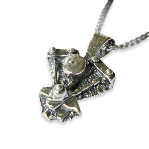 Motorcycle Engine Pendant Necklace