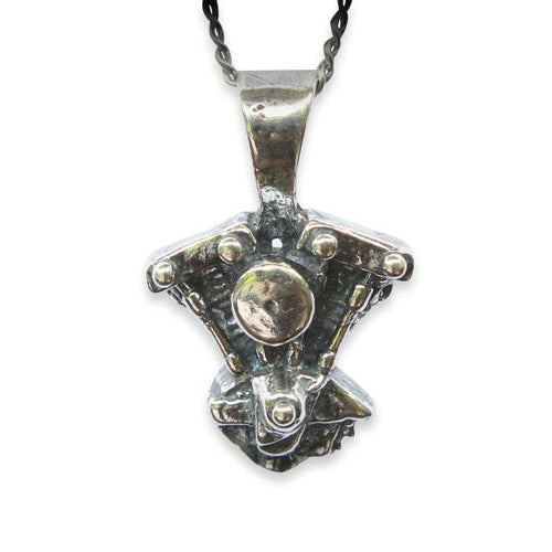 Motorcycle Engine Pendant Necklace