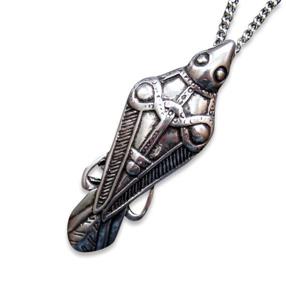 Ancient Odin's Raven Viking Necklace