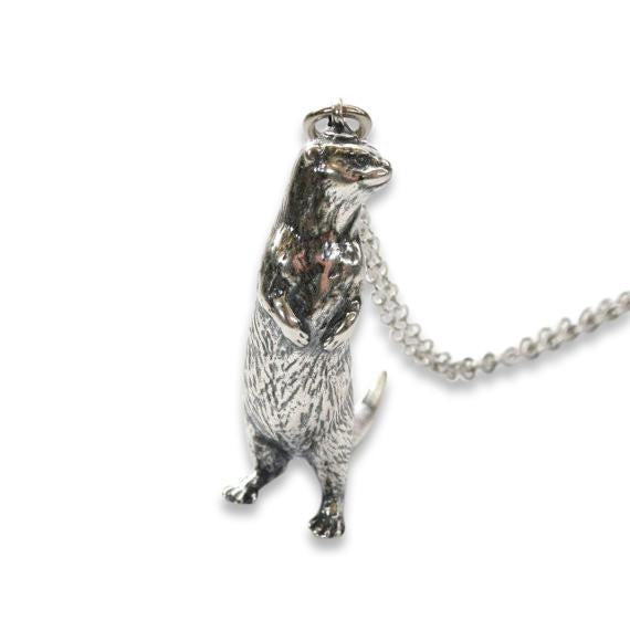 Standing Otter Pendant Necklace