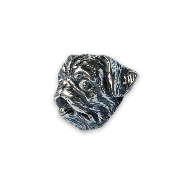 Silver Pug Dog Cufflinks