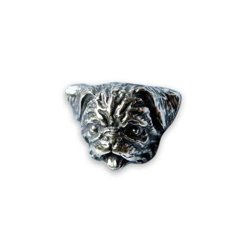 Silver Pug Dog Cufflinks