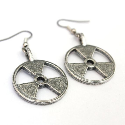 Radioactive Symbol Trefoil Earrings