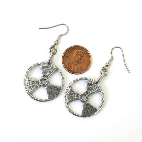 Radioactive Symbol Trefoil Earrings