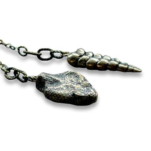 Snake Lariat Necklace - Primal Elegance