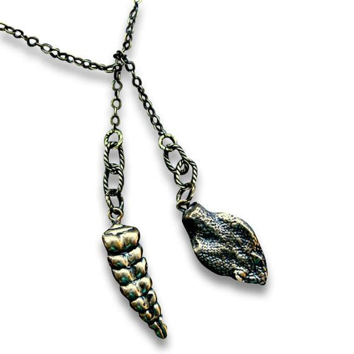 Snake Lariat Necklace - Primal Elegance