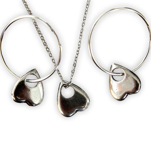Tiny Heart Shaped Ouija Planchette Pendant Necklace