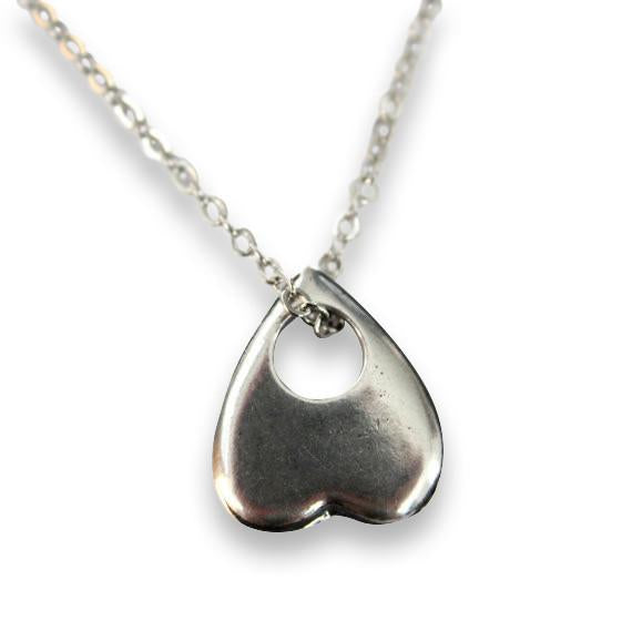 Tiny Heart Shaped Ouija Planchette Pendant Necklace