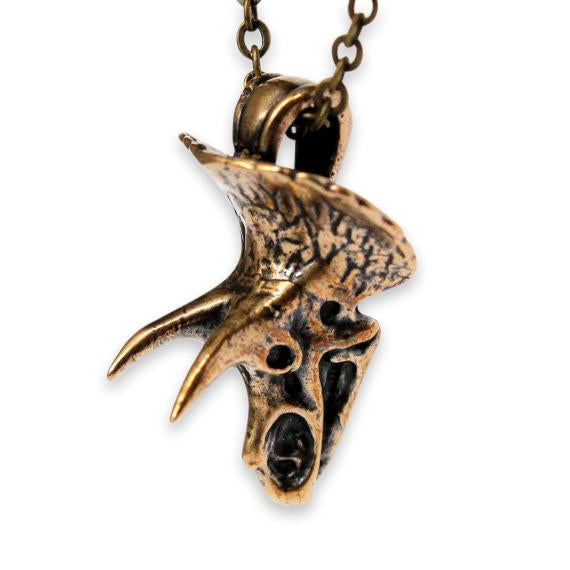 Triceratops Skull Necklace