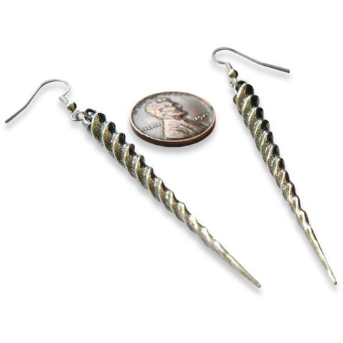 Silver Unicorn Horn Earrings
