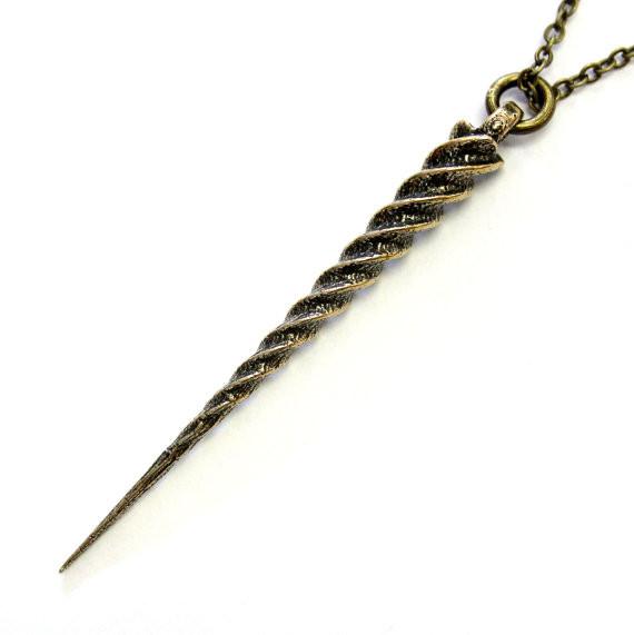 Unicorn Horn Pendant Necklace