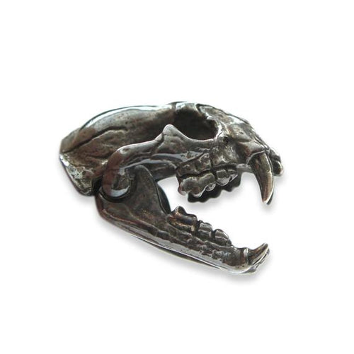 Wildcat Skull Pendant Necklace