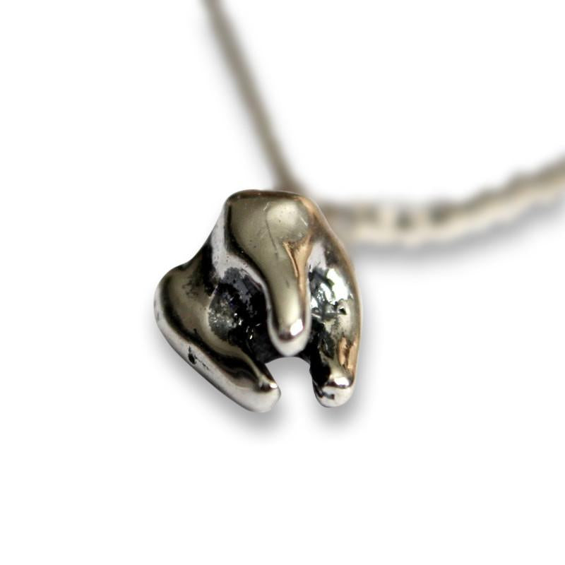 Three Root Human Molar Tooth Necklace