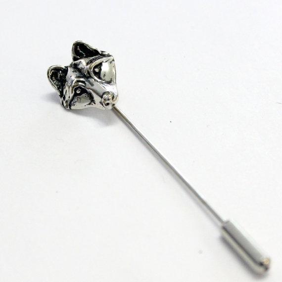 Wolf Face Ascot Stickpin