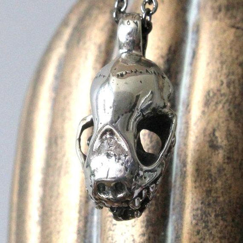 3D Bat Skull Pendant  Life Size - Moon Raven Designs