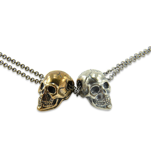 Tiny Human Skull Necklace