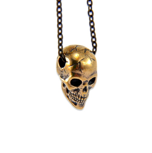 Tiny Human Skull Necklace
