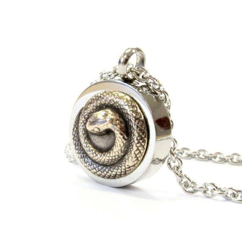 Bronze Snake Urn Necklace Cremation Urn Pendant