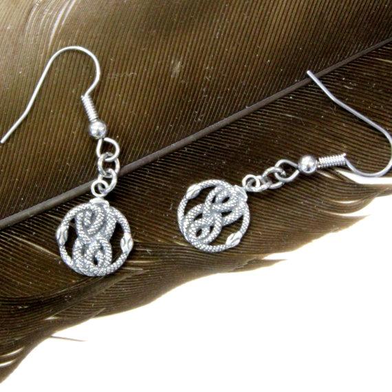 Tiny AURYN Earrings in Solid Sterling Silver Neverending Story