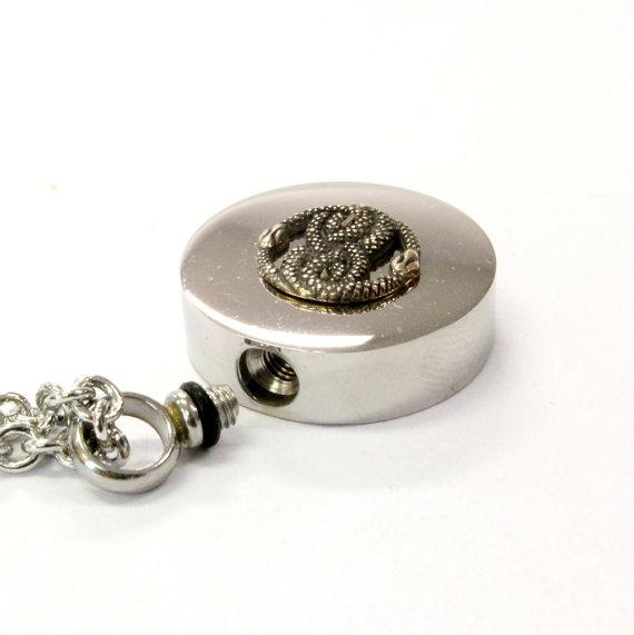 Bronze AURYN Cremation Urn Pendant - Custom Engraving Available
