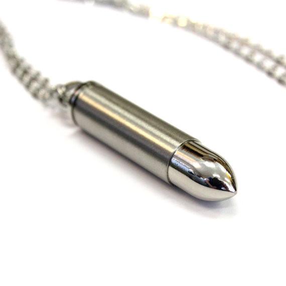 Secret Love Note Bullet Necklace