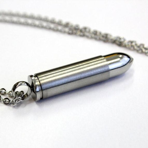 Secret Love Note Bullet Necklace
