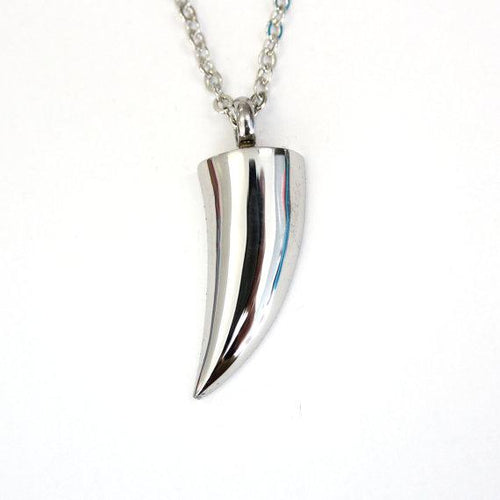 Wolf Tooth Necklace Urn Cremation Pendant