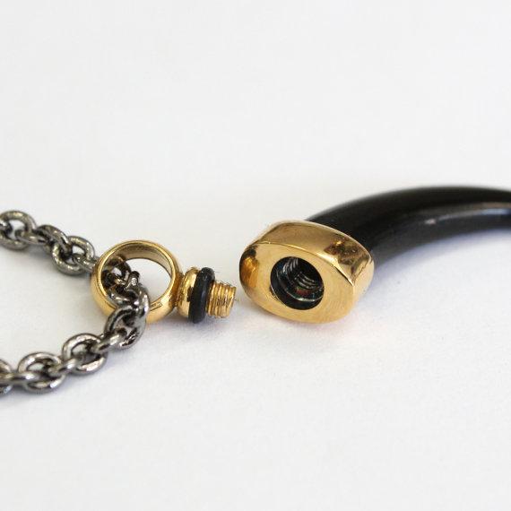 Raven Talon Cremation Urn Pendant