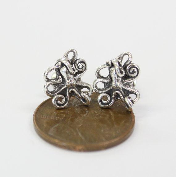 Octopus Stud Earrings