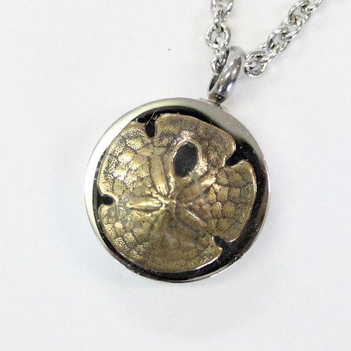 Sand Dollar Urn Necklace Cremation Urn Pendant
