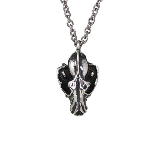 Wolf Skull Pendant Charm Necklace
