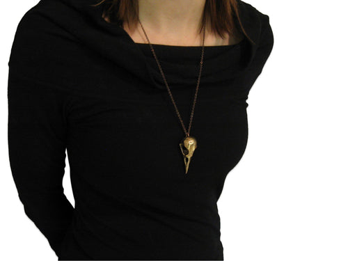Raven Skull Necklace