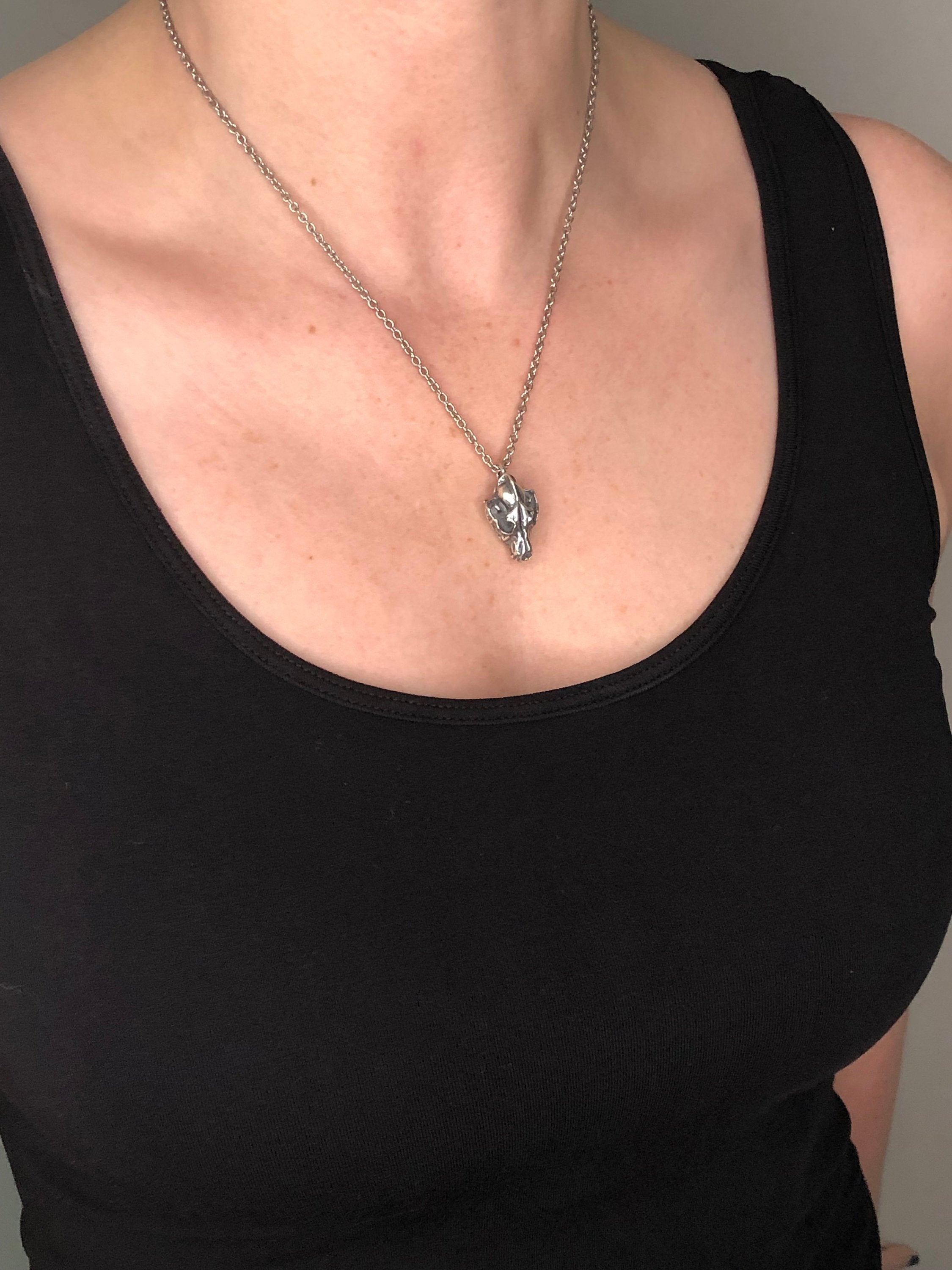 Wolf Skull Pendant Charm Necklace