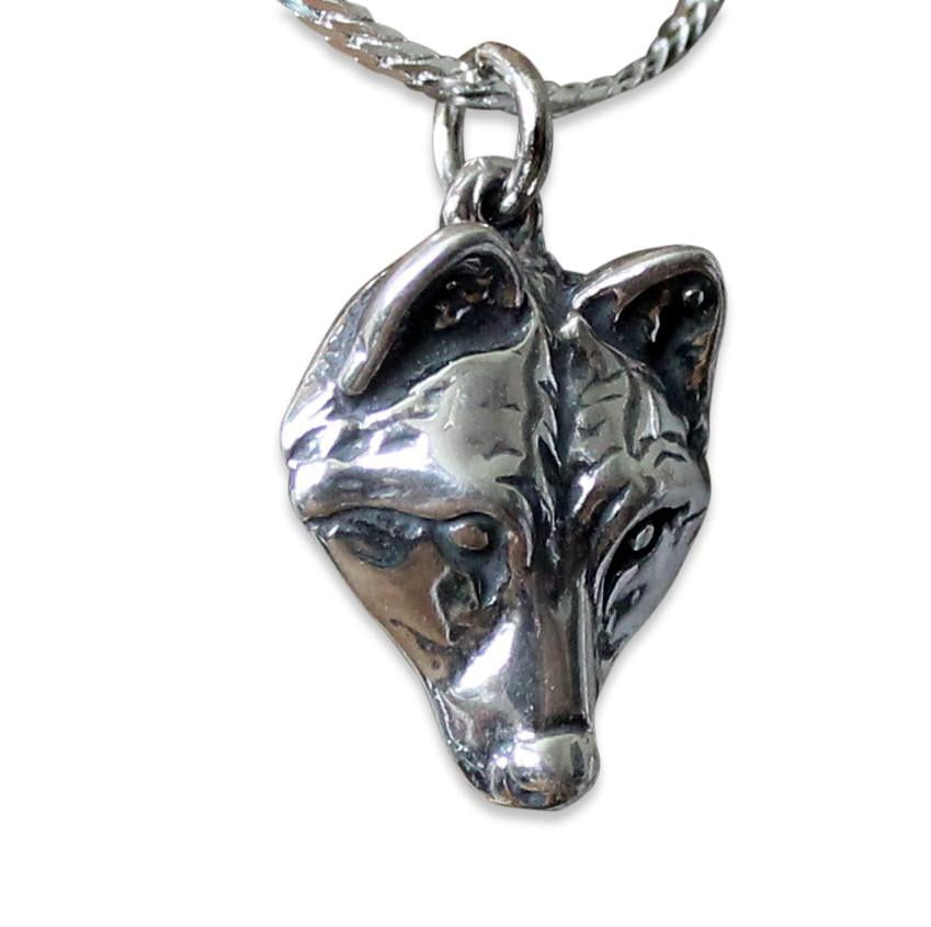 Little Wolf Face Necklace