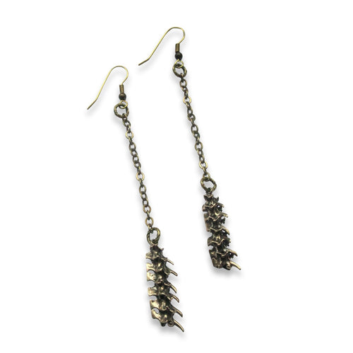 Snake Vertebrae Earrings - Primal Elegance - Moon Raven Designs