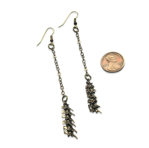 Snake Vertebrae Earrings - Primal Elegance - Moon Raven Designs