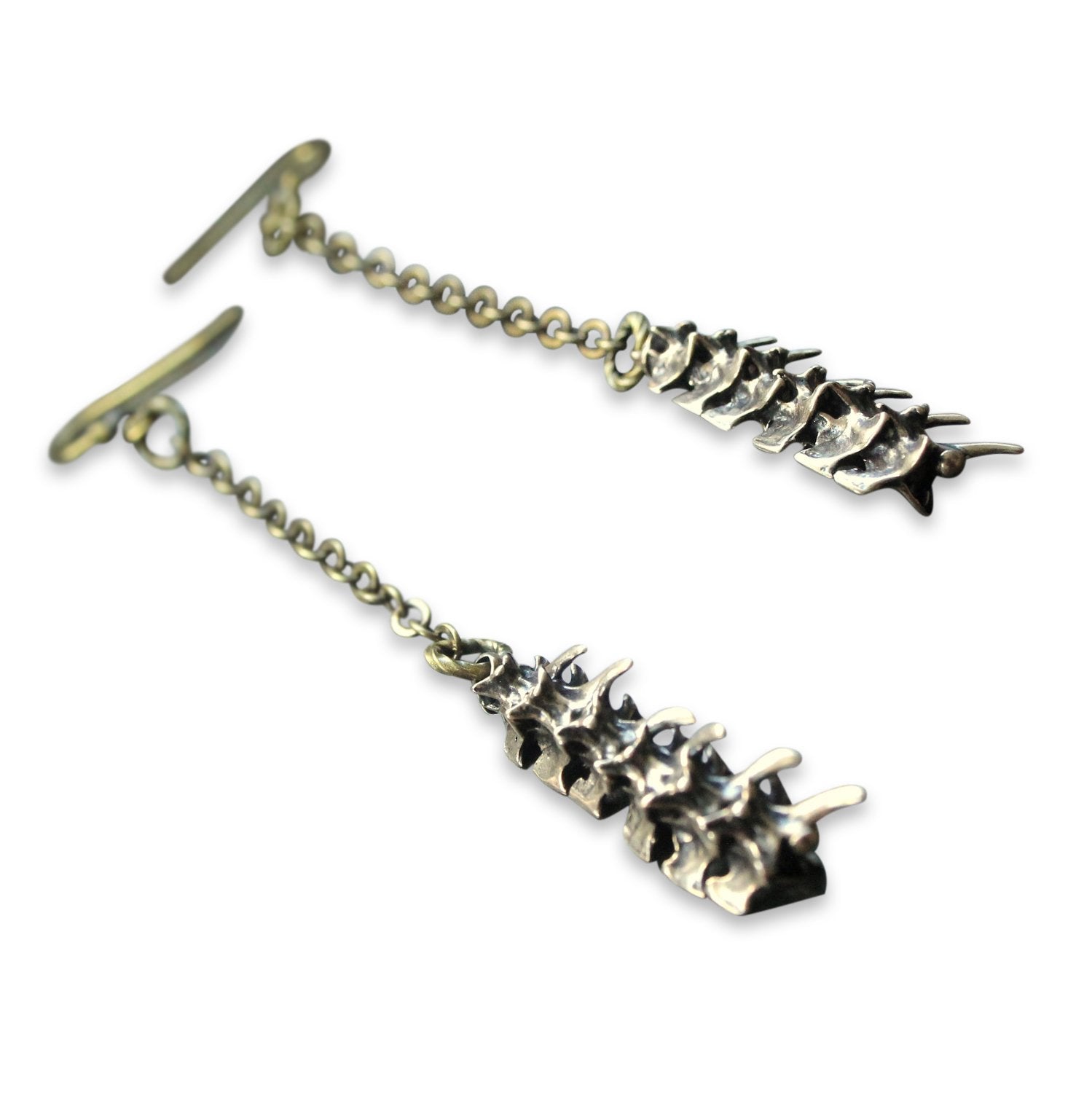 Snake Vertebrae Earrings - Primal Elegance - Moon Raven Designs