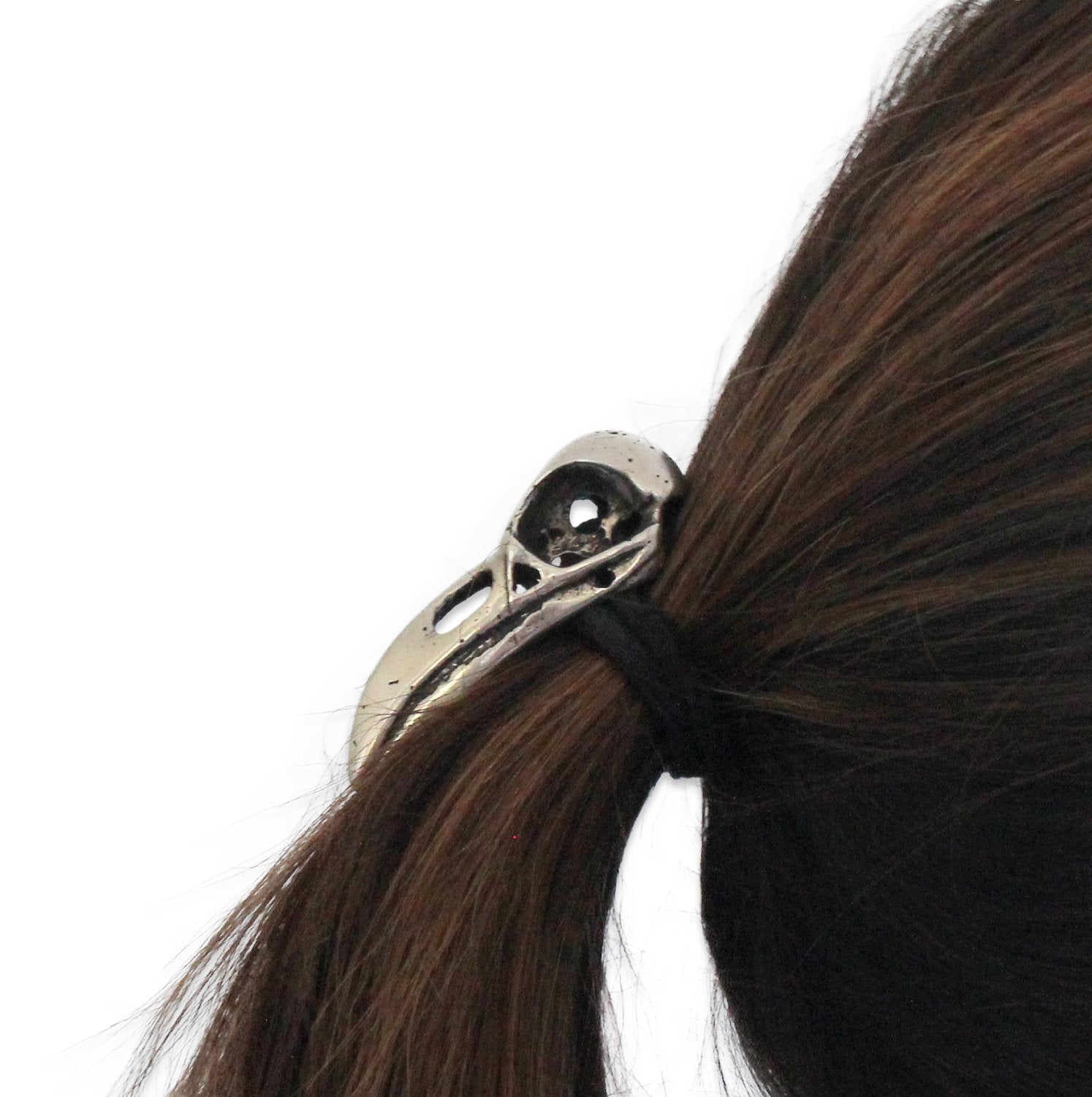 Raven Skull Hair Tie - Pony Tail Holder