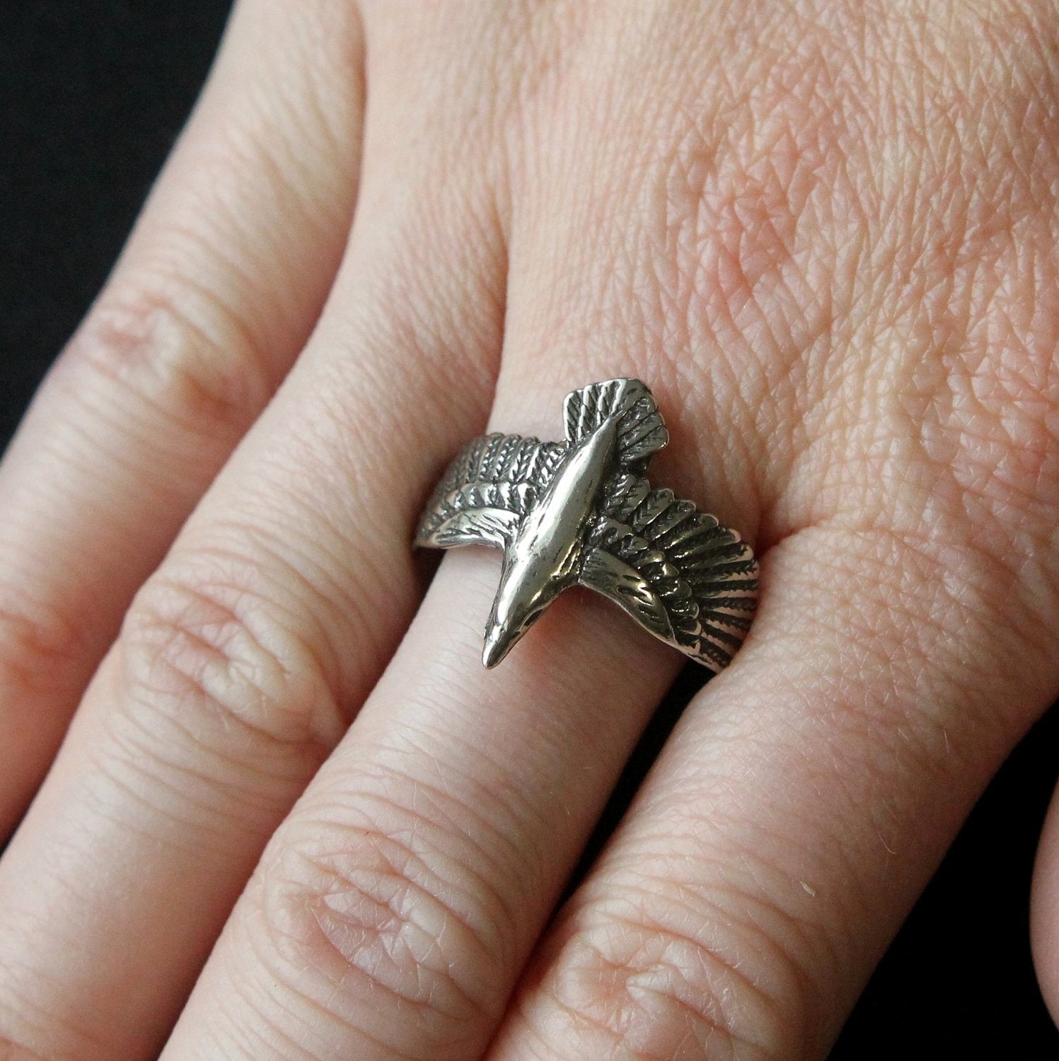 Flying Raven Ring