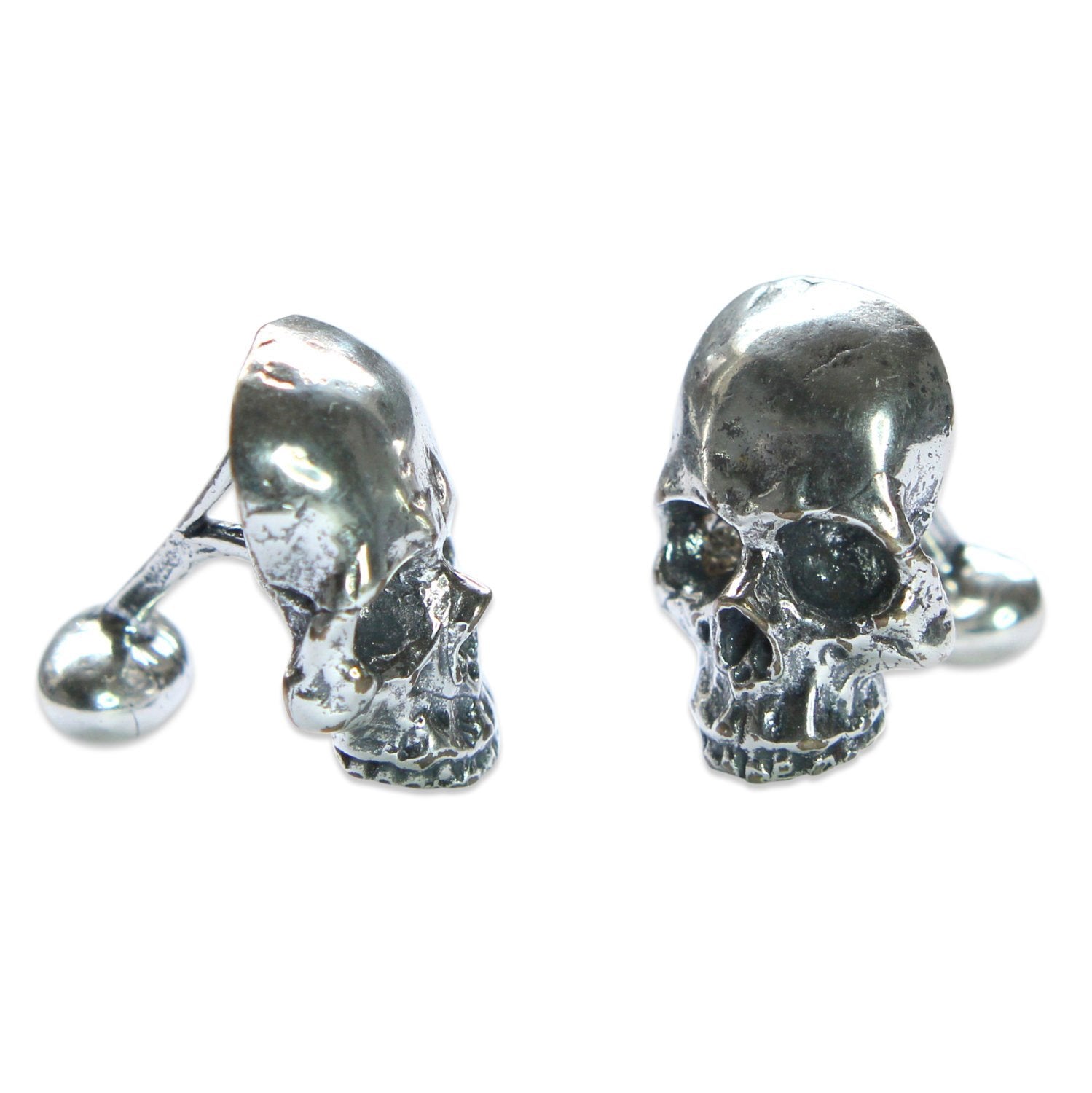 Human Skull Cuff Links