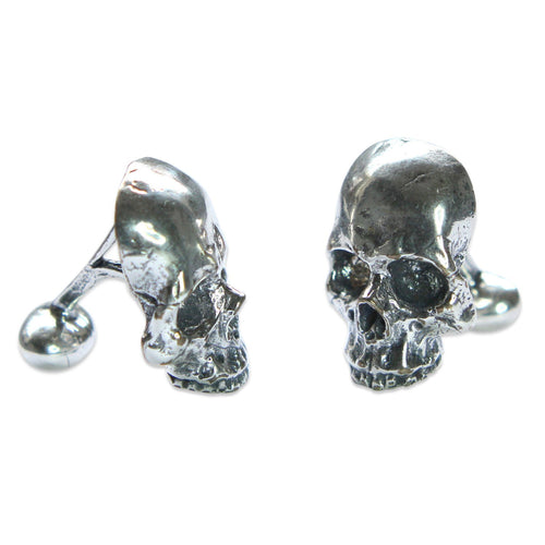 Human Skull Cuff Links