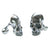 Human Skull Cuff Links